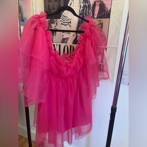 Barbie Pink Tulle Mini Dress